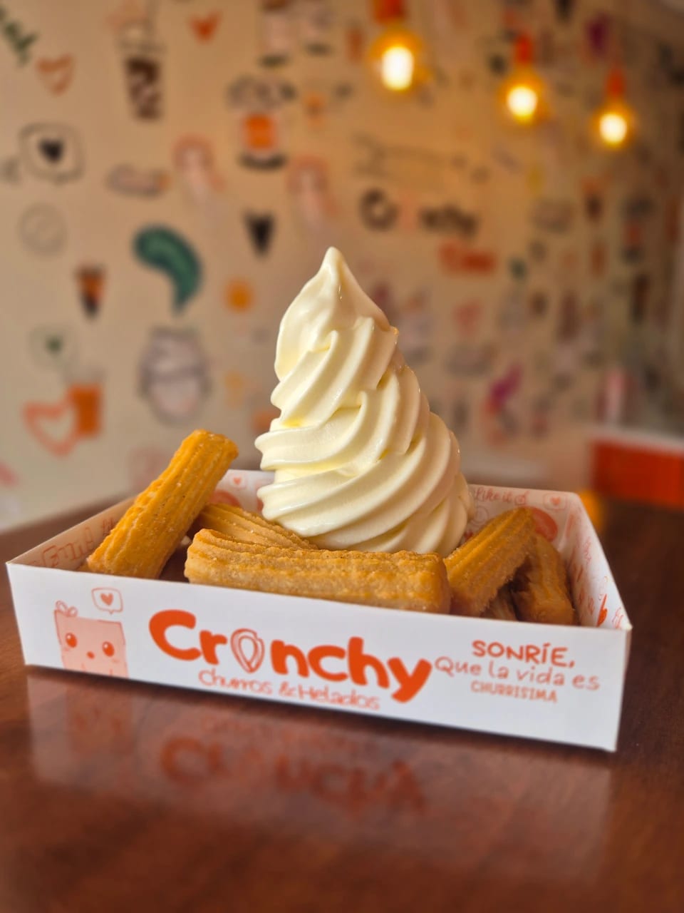 Churros con Helado